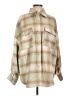 Sans Souci Plaid Green Long Sleeve Button-Down Shirt Size L - photo 1