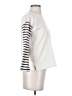 J.Crew 100% Cotton Stripes White 3/4 Sleeve Top Size XS - photo 4