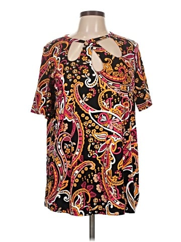 Jessica London Short Sleeve Blouse (view 1)