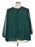Lane Bryant Teal 3/4 Sleeve Blouse Size 22 - 24 Plus - photo 1