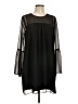 BCBGeneration 100% Polyester Solid Black Cocktail Dress Size L - photo 1