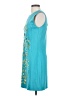 Aryeh Graphic Teal Cocktail Dress Size S - photo 5