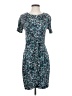 Jigsaw Print Teal Cocktail Dress Size S - photo 1