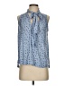 Free People 100% Polyester Blue Sleeveless Blouse Size XS - photo 1