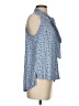 Free People 100% Polyester Blue Sleeveless Blouse Size XS - photo 4