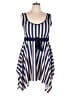 Danify Stripes Blue Casual Dress Size 2X - photo 1