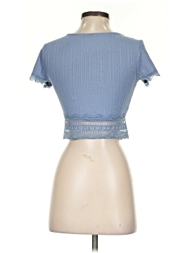Pull Aeropostale Femme Taille M – Bleu – Col Rond Manches Longues – Crop