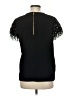 Kate Spade New York 100% Polyester Black Short Sleeve Top Size 6 - photo 2