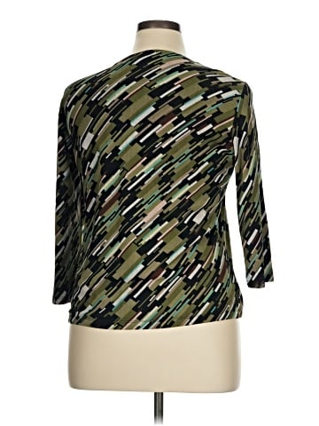 JM Collection 3/4 Sleeve Top (view 2)