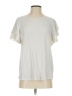 Adrianna Papell Silver Short Sleeve Top Size S - photo 1