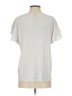 Adrianna Papell Silver Short Sleeve Top Size S - photo 2