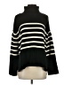 Gap 100% Cotton Stripes Black Turtleneck Sweater Size S (petite) - photo 1