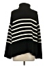 Gap 100% Cotton Stripes Black Turtleneck Sweater Size S (petite) - photo 2