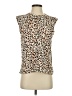Nine West Animal Print Brown Sleeveless Blouse Size S - photo 1