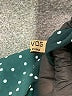 Acevog 100% Polyester Polka Dots Teal Long Sleeve Blouse Size S - photo 10