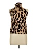 Unbranded Animal Print Brown Sleeveless Blouse Size L - photo 1