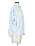Time and Tru 100% Rayon Stripes Blue Short Sleeve Blouse Size S - photo 4