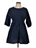 Assorted Brands Solid Blue Casual Dress Size L - photo 1