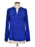 Charlotte Russe 100% Polyester Blue button down Size L - photo 1
