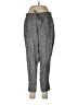 Athleta 100% Linen Chevron-herringbone Gray Linen Pants Size 8 - photo 1
