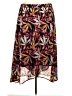 Catherines 100% Polyester Tropical Red Casual Skirt Size 2X - photo 1