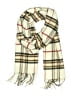V.Fraas 100% Acrylic Plaid Ivory Tan Scarf One size - photo 1
