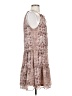 Drew 100% Polyester Paisley Brown Casual Dress Size S - photo 4