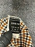 Shein 100% Polyester Houndstooth Gold Shorts Size 6 - photo 3