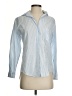 Grayson 100% Cotton Stripes Blue Long Sleeve Blouse Size XS (1) - photo 1