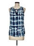 Crosby 100% Rayon Blue Sleeveless Blouse Size M - photo 1