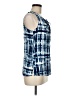 Crosby 100% Rayon Blue Sleeveless Blouse Size M - photo 4