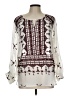 Matty M Ivory Long Sleeve Blouse Size L - photo 1