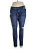 Cato Solid Blue Jeans Size 16 - photo 1