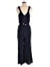 Ann Taylor LOFT 100% Rayon Polka Dots Blue Jumpsuit Size 2 - photo 2