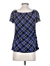 Christine Gerard Blue Short Sleeve Blouse Size S - photo 2