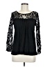 Young Essence Black Long Sleeve Blouse Size M - photo 1