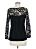 Young Essence Black Long Sleeve Blouse Size M - photo 2