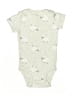 Precious Firsts Print Ivory Short Sleeve Onesie 0-3 MO / 3 MO - photo 1
