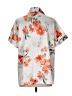 Unbranded Floral White Short Sleeve Blouse Size L - photo 2