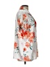 Unbranded Floral White Short Sleeve Blouse Size L - photo 4