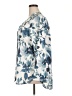 NORACORA 100% Polyester Floral Blue 3/4 Sleeve Blouse Size XXL - photo 5