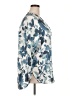 NORACORA 100% Polyester Floral Blue 3/4 Sleeve Blouse Size XXL - photo 4