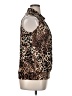 Perseption Concept Animal Print Brown Sleeveless Blouse Size XL - photo 4