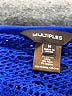 MULTIPLES Blue 3/4 Sleeve Blouse Size M - photo 7