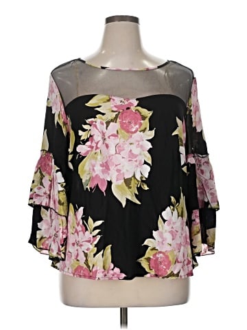 Unique Spectrum 3/4 Sleeve Blouse (view 1)