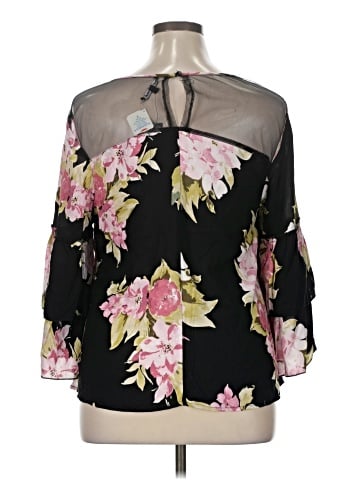Unique Spectrum 3/4 Sleeve Blouse (view 2)
