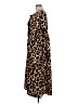 Shein 100% Polyester Animal Print Brown Casual Dress Size 6 - photo 5