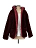 2Bella 100% Polyester Burgundy Faux Fur Jacket Size M - photo 1