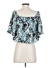 Bebe Teal 3/4 Sleeve Blouse Size S - photo 2