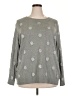 Talbots Outlet Polka Dots Gray Pullover Sweater Size 2X - photo 1
